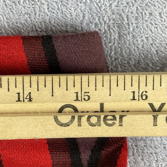 ECI New York Maxi Skirt Women’s Size Medium Red Black Knit Zig Zag Pattern - Picture 9 of 9